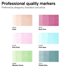 Tuschpenna Winsor & Newton BrushMarker Pastell 6-pack