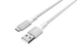 Tygklädd USB C kabel 3m USB-A till USB-C Clas Ohlson