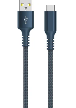 Tygklädd USB C kabel 3m USB-A till USB-C Clas Ohlson