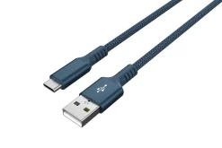 Tygklädd USB C kabel 3m USB-A till USB-C Clas Ohlson