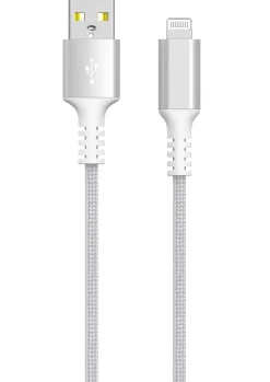 Tygklädd USB-A till Lightning laddkabel för iPhone 1,5m Clas Ohlson