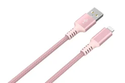 Tygklädd USB-A till Lightning laddkabel för iPhone 1,5m Clas Ohlson