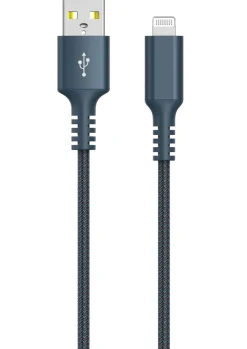 Tygklädd USB-A till Lightning laddkabel för iPhone 1,5m Clas Ohlson