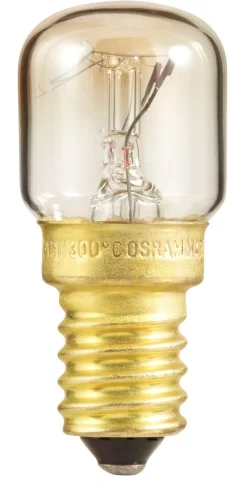 Ugnslampa 15 W, E14, päron / klar Osram