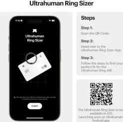 Ultrahuman Ring Air smartring, Matte Grey