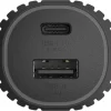 Unisynk Dual billaddare 12, 24 V, USB-C / USB-A, svart