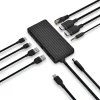 Unisynk USB-C dockningsstation för laptop, 9 portar