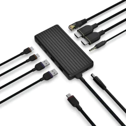Unisynk USB-C dockningsstation för laptop, 9 portar