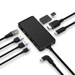 Unisynk USB-C hub för laptop, 8 portar