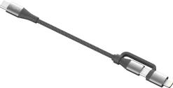 Universalkabel 2-i-1 USB-C och Lightning, 1,2 m