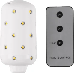 Uppladdningsbar LED-lampa med fjärrkontroll