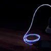 USB-A- till USB-C laddkabel med ljuseffekt, 1 m
