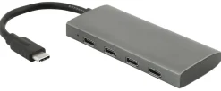 USB-C hub, 4 portar, USB 3.2