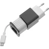 USB-C PD laddare med kabel och hållare, 1 m, 20 W