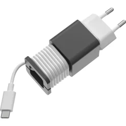 USB-C PD laddare med kabel och hållare, 1 m, 20 W