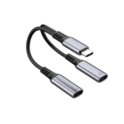 USB-C till USB-C ljud- och laddadapter 100 W