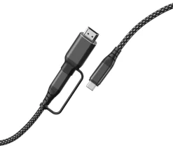 USB4-kabel USB-C till USB-C och HDMI 2 m, 240 W