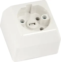 Utanpåliggande vägguttag / spisuttag Perilex 400 V