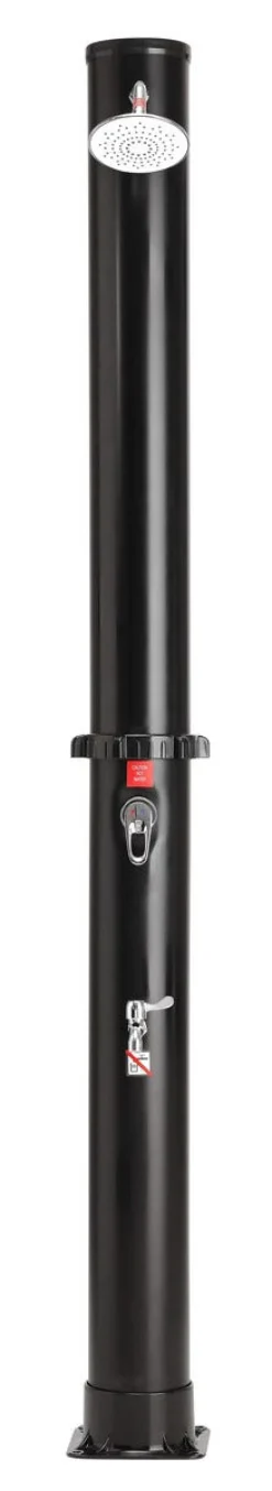 Utedusch soluppvärmd med fotdusch, 35 liter