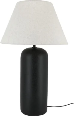 Valfrid stor bordslampa keramik svart, 66,5 cm, Northlight