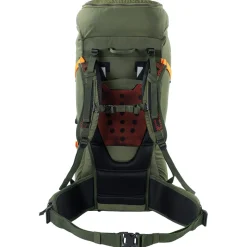 Vandringsryggsäck 60 liter med regnskydd grön