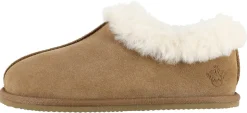 Varma innetofflor mocka dam och herr, beige