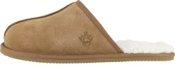Varma innetofflor mocka herr, beige
