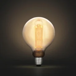 Varmvit globlampa LED E27 1 W Amber, 95 mm