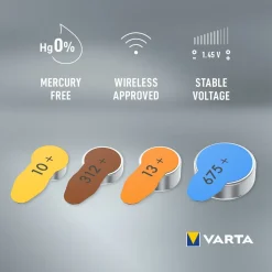 Varta HAB 312 hörapparatsbatteri 1,4 V, 24-pack