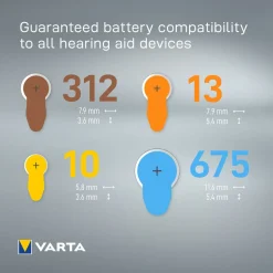 Varta HAB 312 hörapparatsbatteri 1,4 V, 24-pack