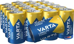 Varta Longlife Power D/LR20-batterier, 20-pack