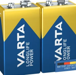 Varta Longlife Power 9V batteri, 2-pack
