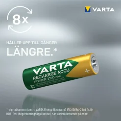 Varta Power laddningsbara AA/HR6-batterier, 10-pack