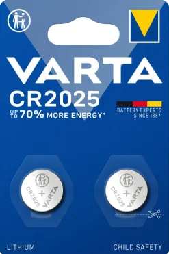 Varta CR2025 litiumbatteri, 2-pack