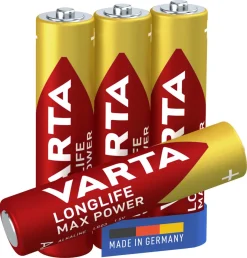 Varta Longlife Max Power AAA/LR03-batterier, 4-pack