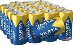 Varta Longlife Power C/LR14-batterier, 20-pack