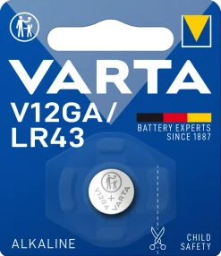 Varta LR43 / V12GA akaliskt batteri 1,5 V