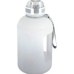 Vattenflaska 2,2 liter, pip och måttskala, grå