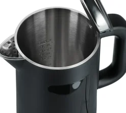 Vattenkokare med temperaturinställning svart 1,5 l