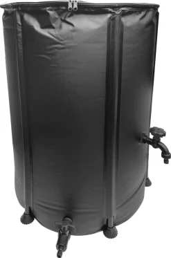 Vattentunna med kran, hopfällbar, 225 liter
