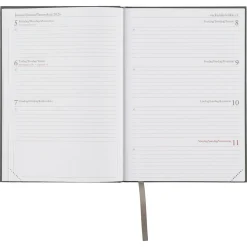 Veckokalender 2026 A5, grå