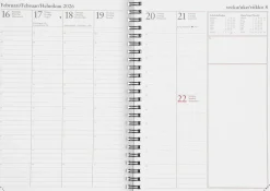 Veckokalender 2026 A5, spiralbunden