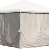 Väggar till paviljong, beige, 4-pack
