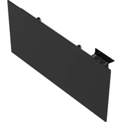 Vägghängt element med termostat 230 V, svart, 1000 W