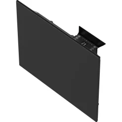 Vägghängt element med termostat 230 V, svart, 400 W