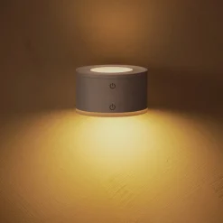 Vägglampa uppladdningsbar, dimbar LED, USB , vit