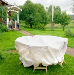 Vit presenning, 2-pack, 1,7 x 2,4 och 1,5 x 2,1 m