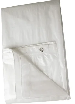 Vit presenning, 2-pack, 1,7 x 2,4 och 1,5 x 2,1 m