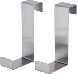Vändbar dörr- och skåpkrok, 2-pack