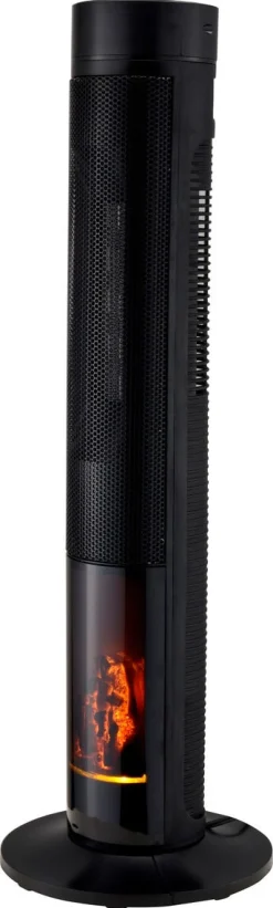 Värmefläkt med dekorationsbrasa, 2000 W